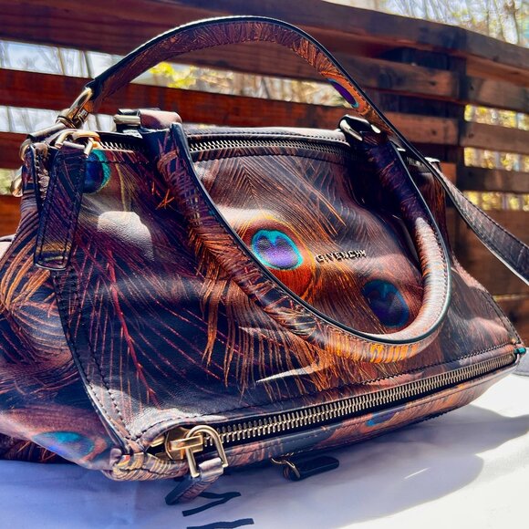 Givenchy Pandora Peacock Leather Shoulder Bag Limited Edition - Picture 5 of 11